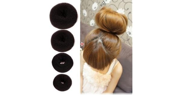 Set Of 4 Pieces Opcc Hot Hair Donut Bun Ring Styler Maker Make The