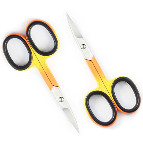 2 x Straight Baby Nail Scissors For Soft Baby Hands and Toe Nails 3.5" @ Best Quality & Price