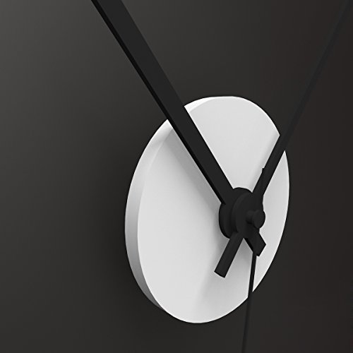 Wandkings Wanduhr SOLO CLOCK mit Uhrwerk & Uhrzeigern (Farbe: Uhr=Weiß, Zeiger=Schwarz) - 3