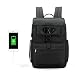 Produktbild Laptop-Rucksack Anti-Diebstahl-Wasser-Beständige Mode-Schule-Computer-Dünne Rucksack-Tasche mit USB-Ladeanschluss Für Männer Frauen Passen 12-15,6 Zoll Laptop,Black