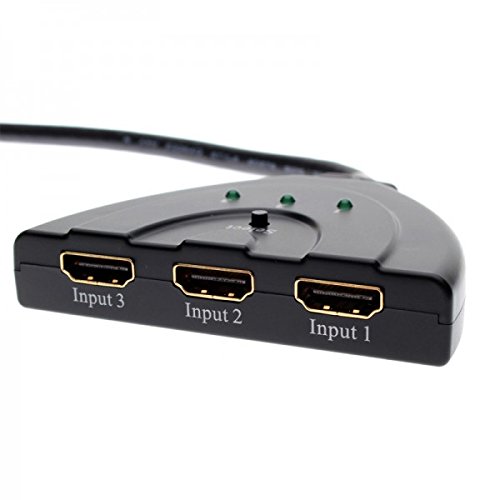 HDMI Switcher 3 Anschlüsse 1080P HDMI Schalter Selector vergoldet HD HUB SWITCH Anschluss für HDTV PC Projektor PS3 PS4 Xbox STB Marken Dragon Trading - 5