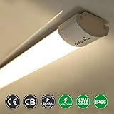 feuchtraumleuchten test ➤Leistung: 40W - Lichtfarbe: Neutralweiß(4000-4500K) - Lichtstrom: ca. 5000 Lumens - 350W Glühlampe Ersatz - Größe: ca.150*7.4*4.3CM - Zertifikat: CE/CB/ROHS - Lebensdauer: Mehr als 30000 Stunden - Garantie: 2 Jahre - Spannung: AC 100-240V(Kein Stroboskopeffekt).