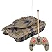 Produktbild Dilwe RC Panzer Spielzeug, 1:14 Mini Radio ferngesteuerte Armee Kampfpanzer Kit Modell mit Sound rotierenden Revolver Geschenk für Kinder(1:24 Tarnung Gelb)