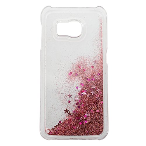 Caja de arenas movedizas de telefono celular - TOOGOO R Caja lujosa
transparente de arenas movedizas liquidas y de estrella brillante para
Samsung Galaxy S6 Edge rosado