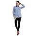 DAMEN MODE Light Blue Women Denim Shirt With Pockets RS.495.00