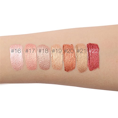 ROPALIA 7 Farben Metallic Lip Gloss Wasserdicht Nicht Auf Cup Flüssig Lippenstift Kosmetik - 5