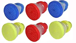 BuyMeIndia- (Pack of 6) Water Softner Filter/Tap Shower Sprinkler Head/Direct Ration Kitchen and Bathroom Tap Sprinkler Plastic Shower Head