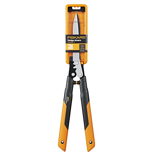 Fiskars PowerGear X Getriebe-Heckenschere, Antihaftbeschichtet, Hochwertige Stahl-Klingen, Länge 63 cm, Schwarz/Orange, HSX92, 1023631 - 6