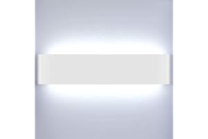Lightsjoy 40CM Applique da Parete Interno, 18W 6000K Lampada da Parete Up Down LED Lampada da Illuminazione per Corridoio, Camera da Letto,Soggiorno,Comodino（Bianco Freddo)