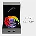 Produktbild SHFANG Konservierte frische Blume Bunte Rosen im Sternbild Blumenkasten Geburtstagsgeschenk Tanabata Valentinstag Freundin senden , aries aries3.21-4.19