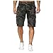 Produktbild Zolimx Camouflage Multi Pocket Workwear Shorts für Herren, Herren Button Camouflage Baumwolle Mehrfach Overalls Shorts Fashion Pant