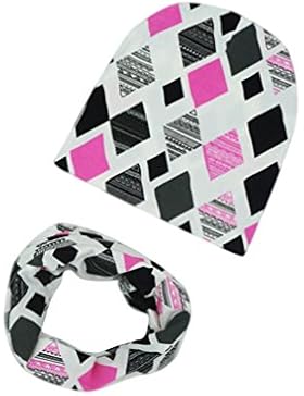 Kinder Hut Schal Kolylong® 2 PC / 1 Set Unisex Baby-Kleinkind Karikatur-Muster gedruckt Beanie Mütze Und Nackenwärmer...