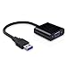Produktbild USB auf VGA,Modifizierte VersionTopElek USB 3.0 auf VGA 1080P Adapter Kabel Grafikkarte Multi-Display Monitor Externe Kabel Adapter für PC Laptop, Windows 10 / 8.1 / 8 / 7 / XP