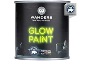 ‎WANDERS24 Wanders 250ml fluoreszierende Leuchtfarbe (light green) - außergewöhnlich starke Leuchtfarben nachtleuchtend ungiftig - Glow Paint - Made in Germany