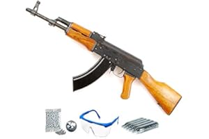 Cybergun Kalashnikov AK47 - Carabina de balines + Gafas y CO2 - Rifle de munición BB´s <3,5J