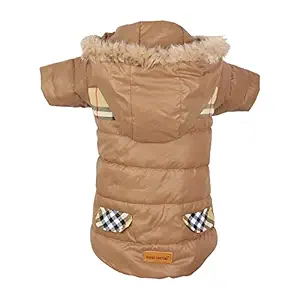 DOUGE COUTURE Classic Dog Anxiety Jackt Brown Color