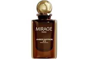 Mirage Paris Amber Saffron No.3 – Extrait de Parfum Unisex (30% Duftöl), mit Pheromonen, würzig-warmes Amber & Safran, langanhaltend & luxuriös, 50 ml + gratis 2 ml Duftprobe