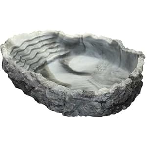 Trinkschale L, marmoriert, 550 ml, 24x5x17 cm