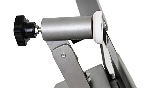 Beeketal ‚Profi250-VA‘ Aufschnittmaschine mit Ø 250 mm Spezialmesser (hohlschliff mit glatter Schneide), Schnittstärke 0-12 mm stufenlos verstellbar, Edelstahl Profi Schrägschneider mit Schnittguthalter und Schubhilfe, inkl. integrierter Schärfevorrichtung - 5