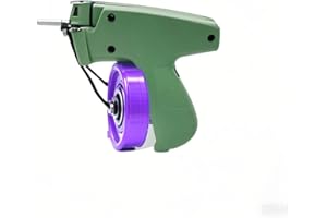 ABIYI Stitch Gun for Clothes,Tagging Gun for Clothing,Mini StitchHemming Gun for Clothes,Comes with 6 fine Needles and 1600 Black an1600 White Micro Fastener (Purple Green)