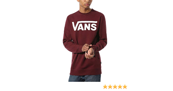 Vans Felpa da Uomo Girocollo Drop V Bordeaux Taglia XL cod VN0A3UDGK1O :  Amazon.it: Abbigliamento