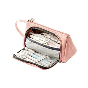 AidShunN Multifuncional Estuche de lápices de Gran Capacidad Bolsa de Lona Premium Bolsa de lápiz Organizador de papelería para niña