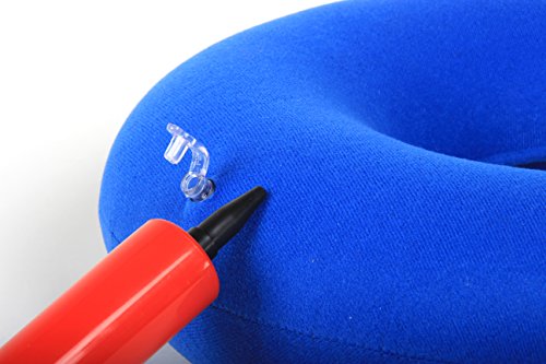 Care Ring (38 cm, Blau) – Aufblasbarer Sitzring / Hämorridenkissen / Orthopädische Unterstützung für Rückenschmerzen und Haltung / Steißbeinschmerzen / Afterschmerzen - 3