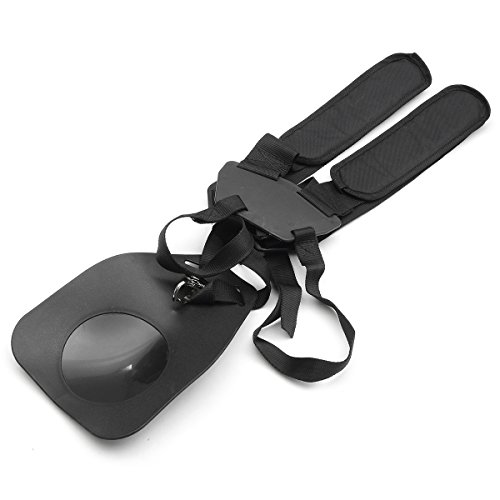 Komfort Doppel Schultergurt, GOCHANGE Schwarz Nylon Gürtel für Brushcutters / Trimmer / Strimmer / Freischneider , Gartenbürste Cutter Rasenmäher - 3