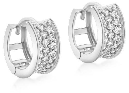 Carissima Gold Damen-Ohrringe 375 Zirkonia silber 5.58.3779