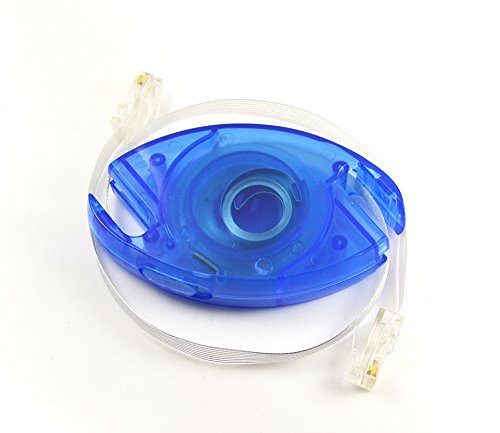 iParaAiluRy Wohnung 2.5M Retractable RJ45-Ethernet-Kabelnetzwerk LAN Cat5 Flexibilität Verlängerung RJ45 UTP Kabel - 2