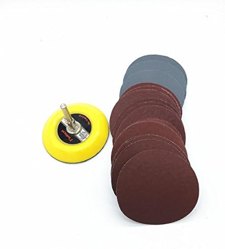 30ps 75-80mm Sander Disc Sanding Disk Grit 800-3000 Paper with 1pcs 3 inch Abrasive Polish Pad Plate for Electric Grinder
