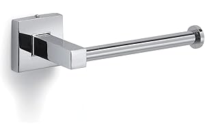 Gedy G-Pukhet Toilet Roll Holder, Chrome, Components Made of Stainless Steel and Cromall, 2 Year Warranty, Measures 21.5 x 15.2 x 6.8 cm, R&D Design
