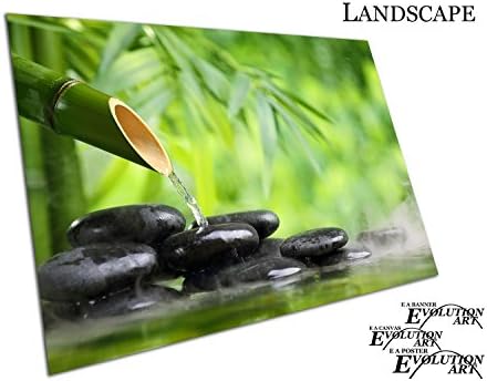 EAPoster Poster Print Health & Beauty SPA Bamboo Pebbles waterfall Zen Peace Size=A0