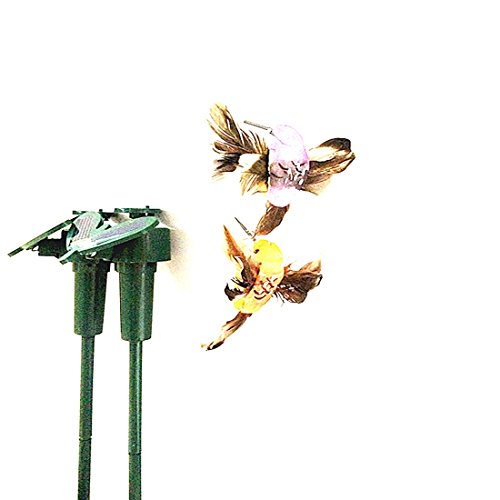 Schöne Solarbetriebene Fliegen flatternde Kolibri Fliegen Vögel DIY Garten Home Decoration Zufällige Stil
