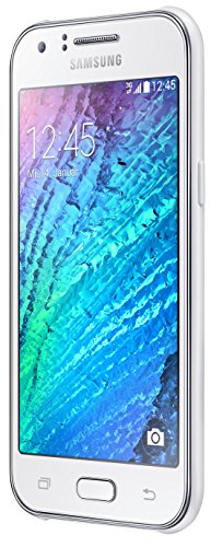 Samsung Galaxy J1 Smartphone (4,3 Zoll (10,9 cm) Touch-Display, 4 GB Speicher, Android 4.4) weiÃŸ