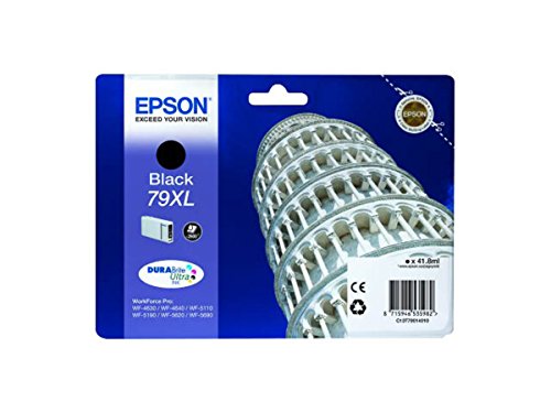 Epson WorkForce Pro WF-4630 DWF (79XL / C 13 T 79014010) - original - Ink cartridge black - 2.600 Pages - 41,8ml