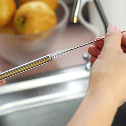 HOOMEE Cannucce in Acciaio Inox Riutilizzabili (Set da 8) con E-Book Ricette - Alternativa Ecologica alla Plastica… - immagine 5