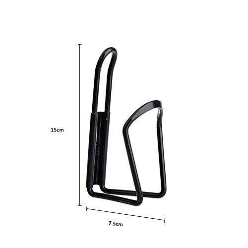 Preisvergleich Produktbild Shuda Wasserflaschenhalter Flaschenhalter Trinkflaschenhalter Flaschenhalter Fahrrad Getränkehalter Unisex Size 15 * 7cm (Schwarz)