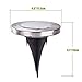 Produktbild Vivibel Solarleuchten Garten, Garten Licht Wasserdichtes Solar, 8 LEDs Solarleuchte Bodenleuchte Außen Edelstahl, Solar Gartenleuchten Solarlampen für Lawn Pathway Patio Garden Pathway(6 Stück)