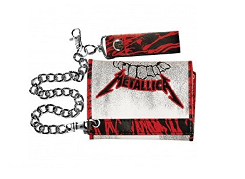 Preisvergleich Produktbild Metallica Brieftasche Smudge Keeper offiziell Nue Weiß Leather Chain