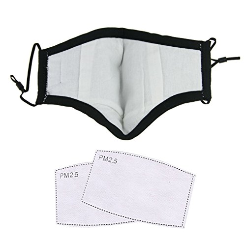 Unisex Mundschutz, Kälteschutz, Staubmasken, Mundmaske, Gesichtsmaske, Maske gegen Feinstaub 3er-Set Baumwolle - 4