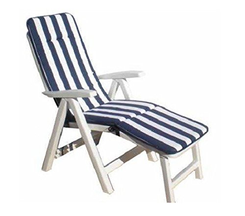 LI.G Cuscino per Sdraio da Giardino in Cotone Imbottitura da 3 Centimetri