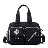 ★ Große Kapazität - Mit einem großen Hauptfach und mehreren Taschen können Mobiltelefone, Geldbörsen, Taschenschirme, Wasserflaschen und andere Alltagsgegenstände untergebracht werden. Erfüllen Sie den Speicherbedarf! Die Sicherheit der Tasche ist sehr gut, das Hauptfach ist mit einem Reißverschluss ausgestattet, um den Verlust von Gegenständen zu vermeiden!