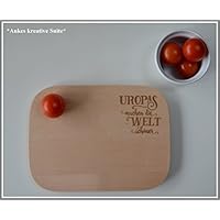 Uropa Brett Frühstücksbrett Schneidebrett Gravur