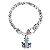 Skyrim Encantador y Durable Animal Rana Colgante Cadena de Metal Pulsera para Hombres y Mujeres