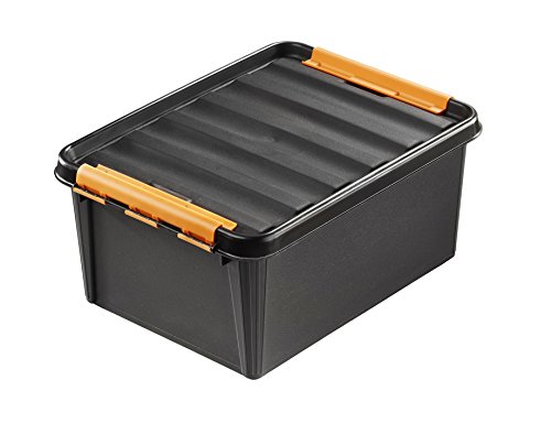 Orthex 3191269 Smart Store PRO 15 Clipbox, PP, schwarz, 40 x 30 x 19 cm