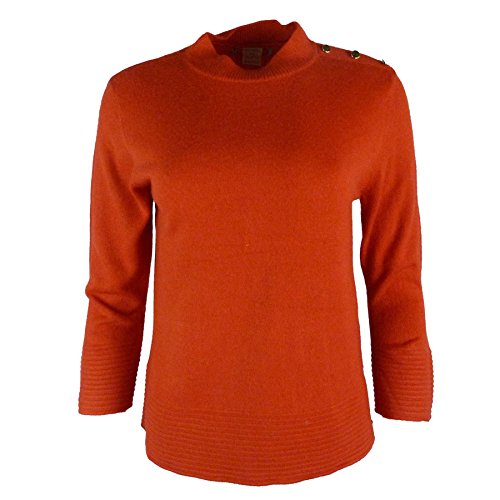 Marks and Spencer EX Store Staysoft Womens Button Shoulder Jumper