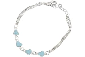 Pulabo, cavigliera da donna, serie luminosa, con stelline, fluorescente, ottima qualità