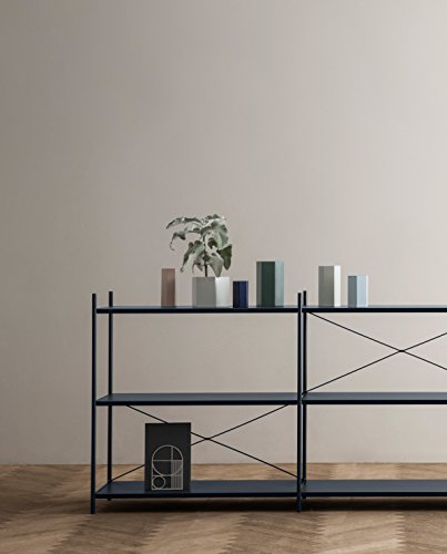 Ferm Living – Vase Hexagon Rosa – pulverbeschichtetes Metall Ø 6,5 Höhe 18 cm - 6