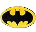 Produktbild großes Plüsch Kissen / Schmusekissen - " Logo Batman " - 48 cm * 27 cm - Kuschelkissen - groß - sehr weich - Reisekissen / Autokissen - Samtkissen - Kinder & Erwachsene - Clark Kent - für Mädchen Jungen - Emblem Superheld / Helden - Aktion Figur - Fledermaus Bruce Wayne Comic Held Film - Plüschkissen